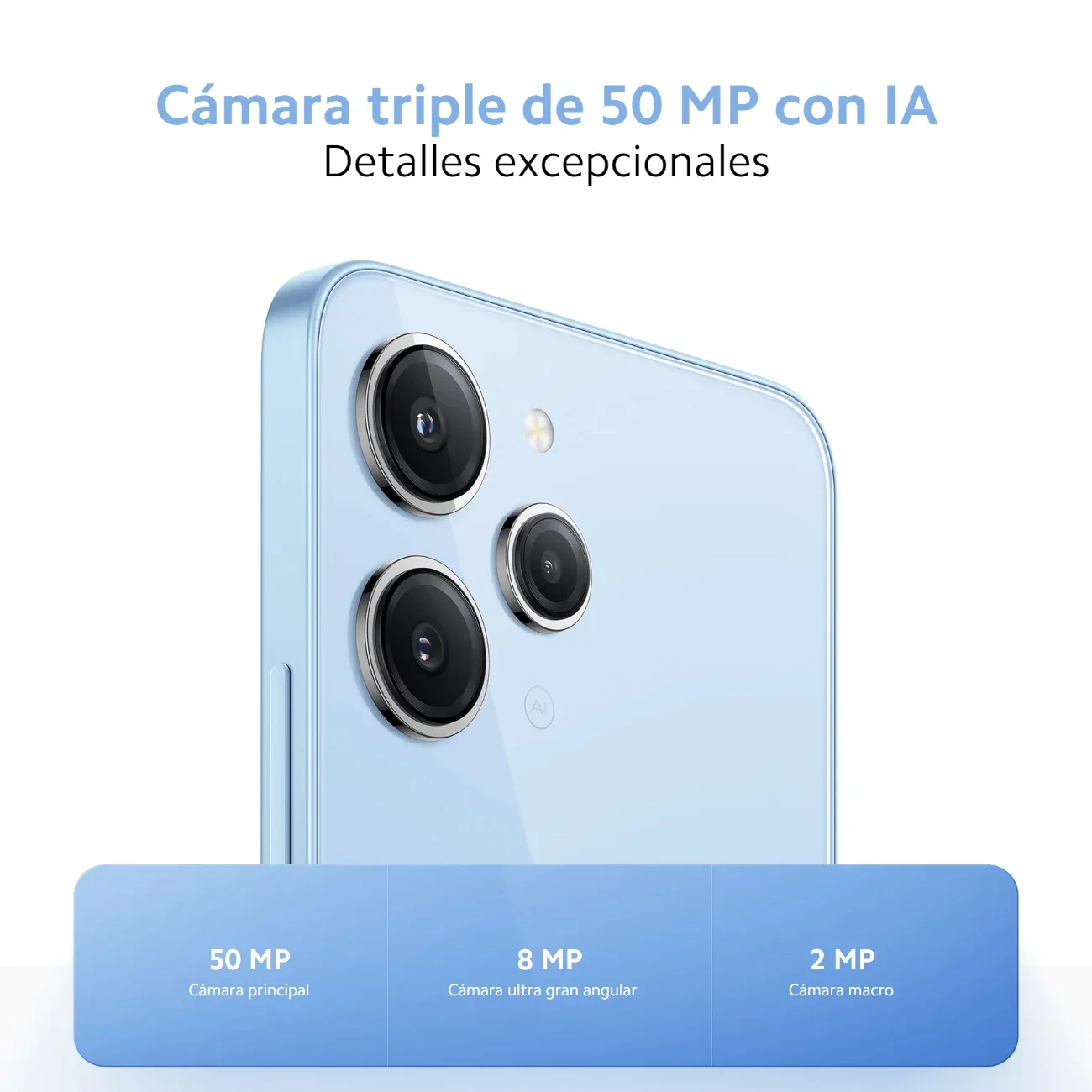 Xiaomi-Celular Redmi 12, Versão Global, MTK Helio G88, Câmera Tripla 50MP AI, Grande 6.79 "DotDisplay, 18W, 5000mAh, Versão Global