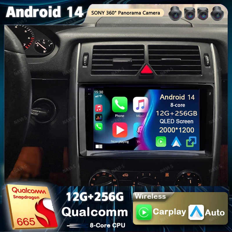 

Android 14 для Mercedes Benz W169 W245 B200 W906 Sprinter W639 Vito стерео автомобильный радиоприемник мультимедийный видеоплеер CarPlay головное устройство