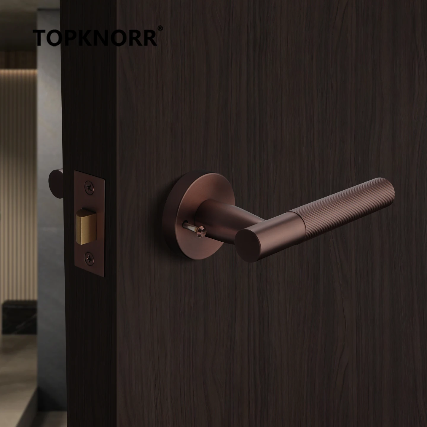 

New 304 Stainless Steel Bathroom Lock Bedroom Bathroom Keyless Single Tongue Lock Home Bathroom Door Three-pole Lock Doorknob
