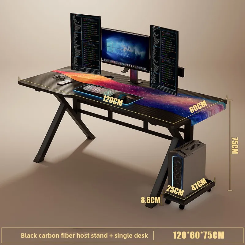 

New model Ergonomic Computer Desk Desktop Home E-sports Table and Chair Bedroom Simple Table Workbench Desk Student Desk Durable