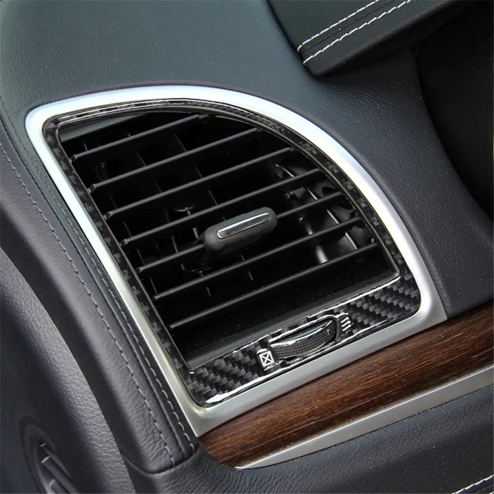 For Chrysler 300 2015 2016 2017 Carbon Fiber Interior Parts Black Styling Stickers Car Interior Decorative Accessories