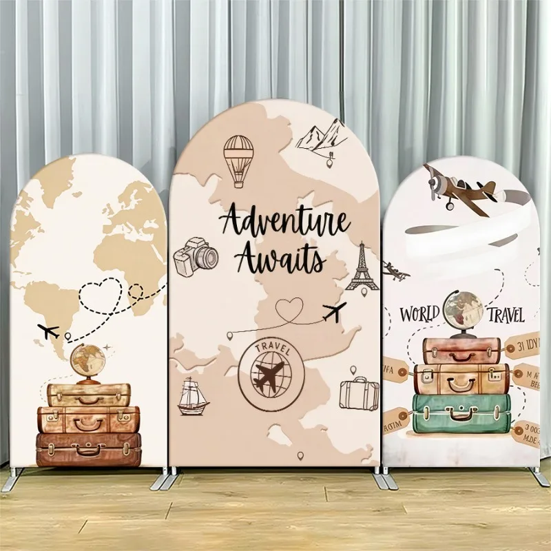 

Arch Backdrop Cover Single Side Fairy Garden Mushroom Party Decoration Photo Booth Background Event Supplies Celebration Props