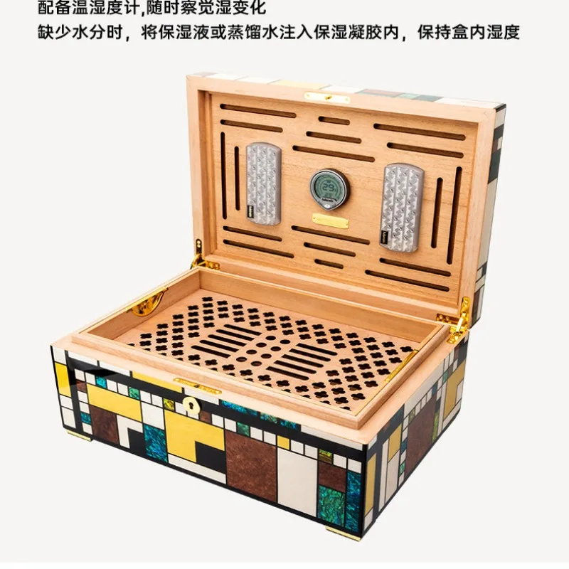 Cigar Moisturizer Spanish Cedar Shell Awakening Cigar Box