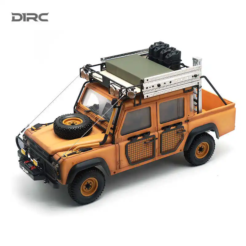 D1RC D110 Pickup Defender Camel Trophy 1/10 RC samochód wspinaczkowy terenowy pojazd symulacyjny Crawler 2 Speed Metal Chasis zabawkowy Model