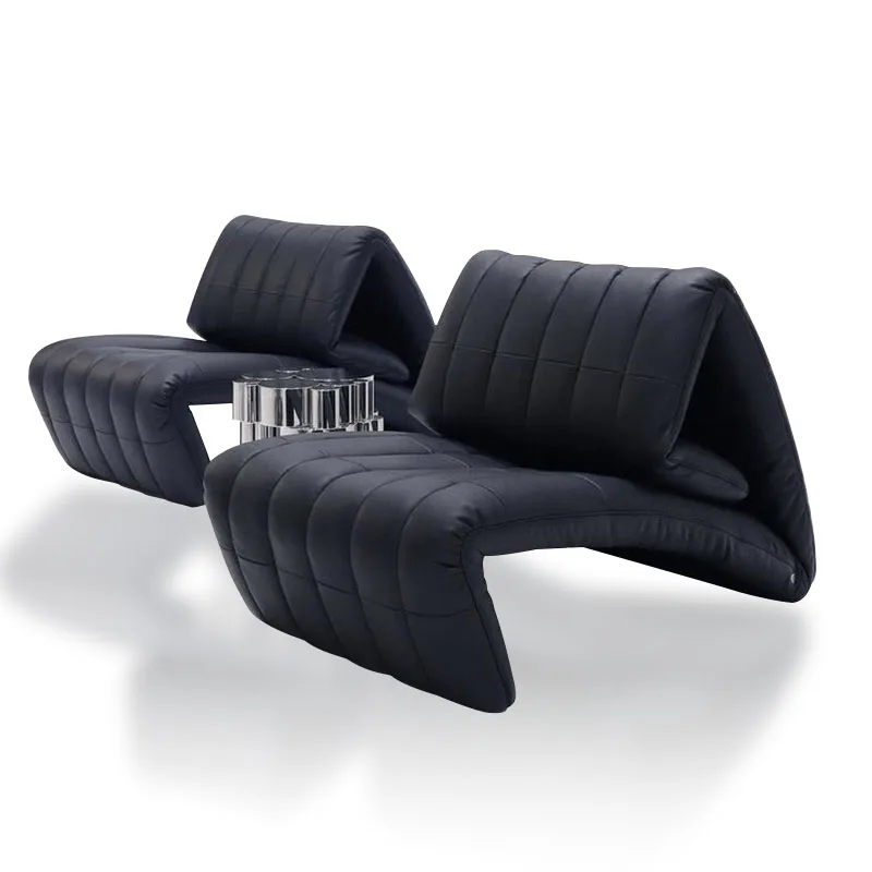 Nordic Single-Seat Sofa Chair Leisure Creative Foldable Curved Fist Lazy Sofa Multifunctional Chair