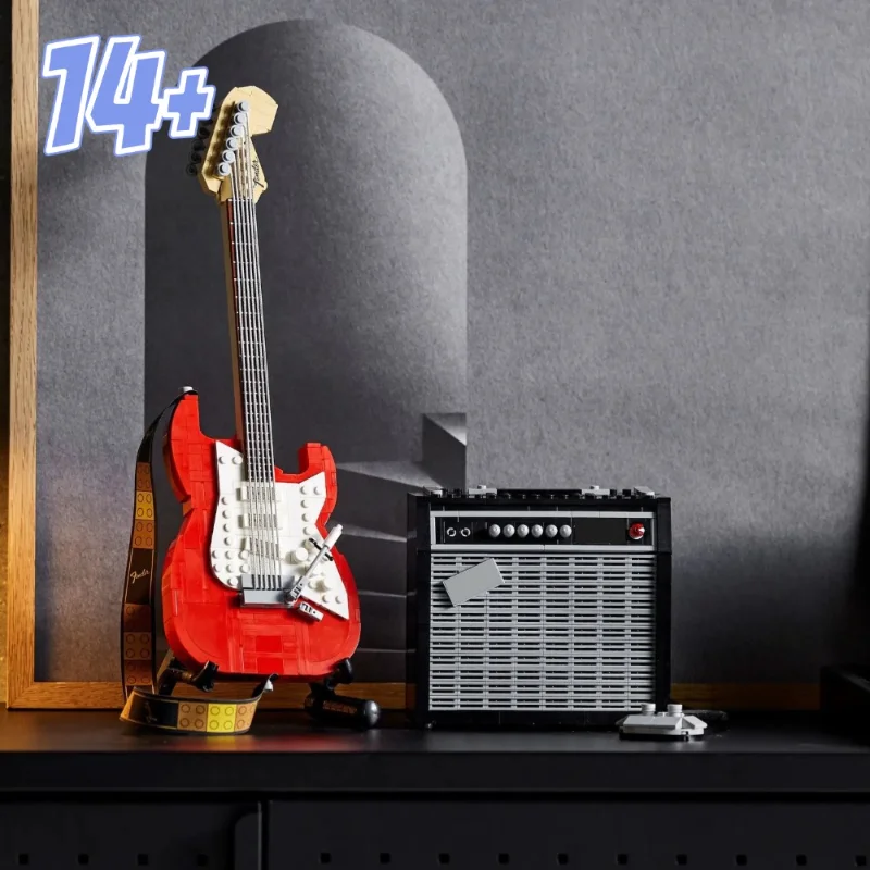 

1074PCS Creative Puzzle Guitar Building Blocks Artwork Unisex Fantasy Educational Toy Christmas Birthday Gifts