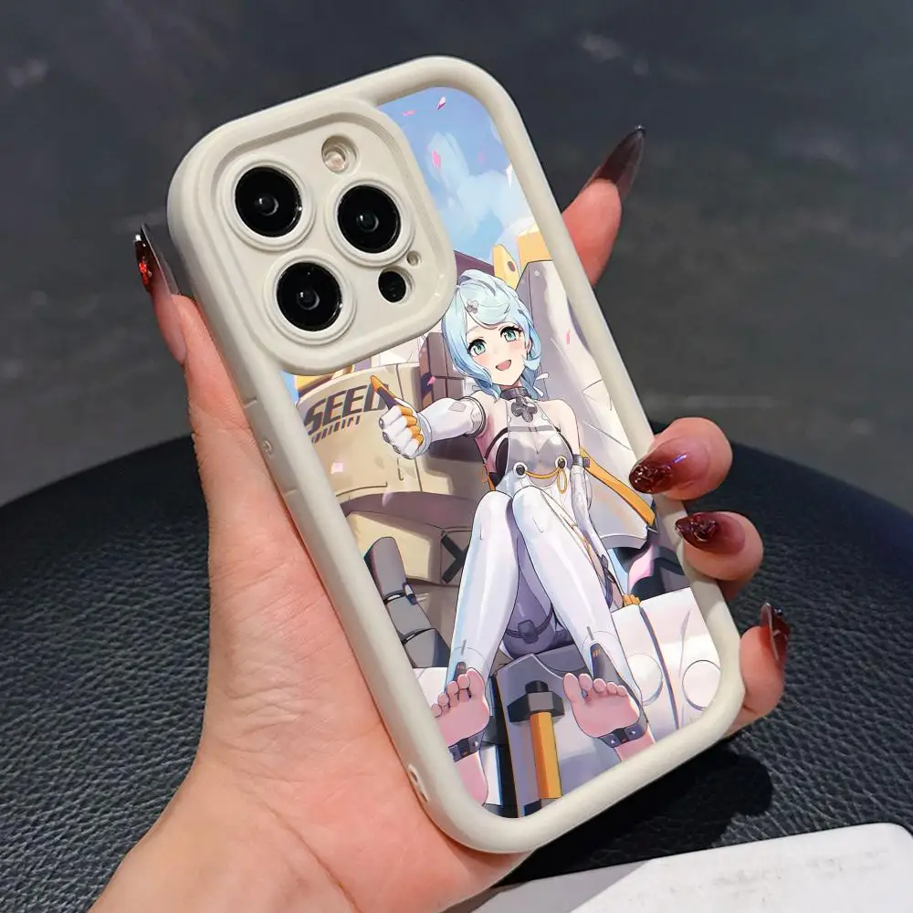 

Чехол для телефона Zenless Zone Zero Seed для iPhone 17, 16, 15, 14, 13, 12, 11 Air Pro Max Plus, утолщенный цветной чехол из ТПУ, красивая роскошь