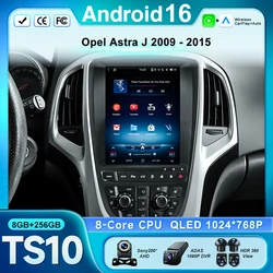 9.7 inch Carplay Vertical Wireless Android Auto For Opel Astra J 2009 - 2015 Car Radio 8Core Multimedia QLED Screen No 2din DVD