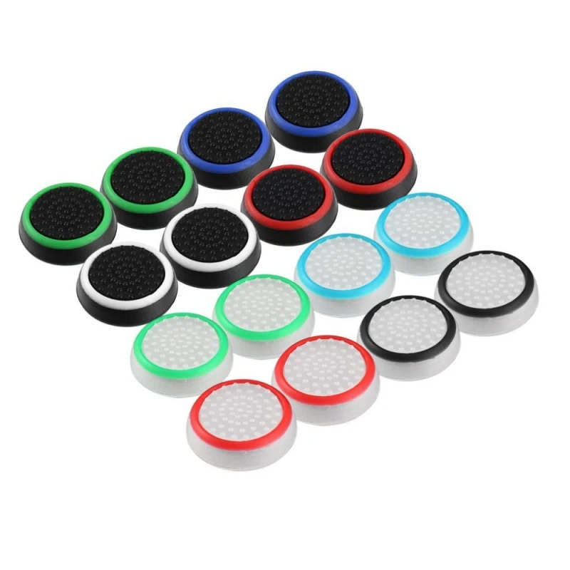 1PCS Piece Joystick Soft Silicone Thumbstick Grips For DualSense Dualshock 4 5 PS5 For Switch