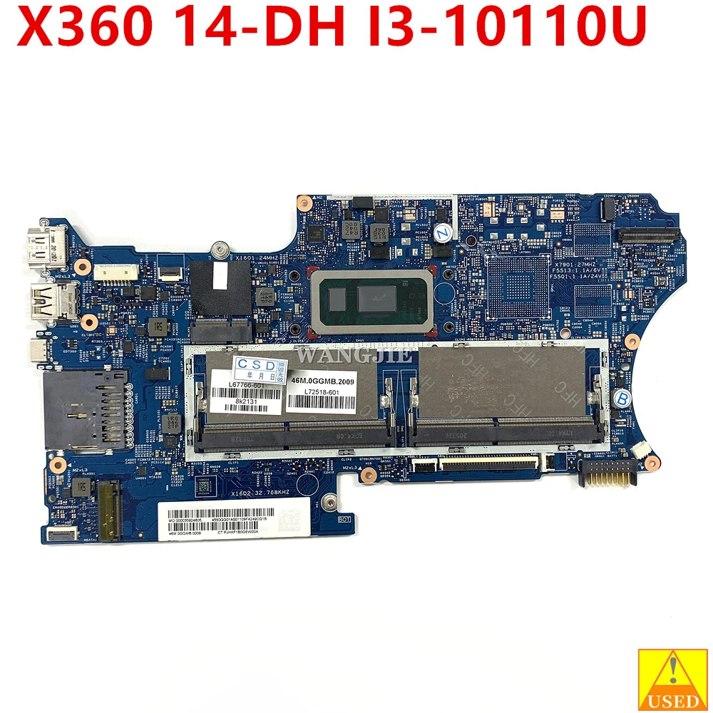 For HP Pavilion X360 14-DH Laptop Motherboard 18742-1 448.0GG03.0011 L67766-601 L51133-601 L67767-601 L51132-601 100% Working