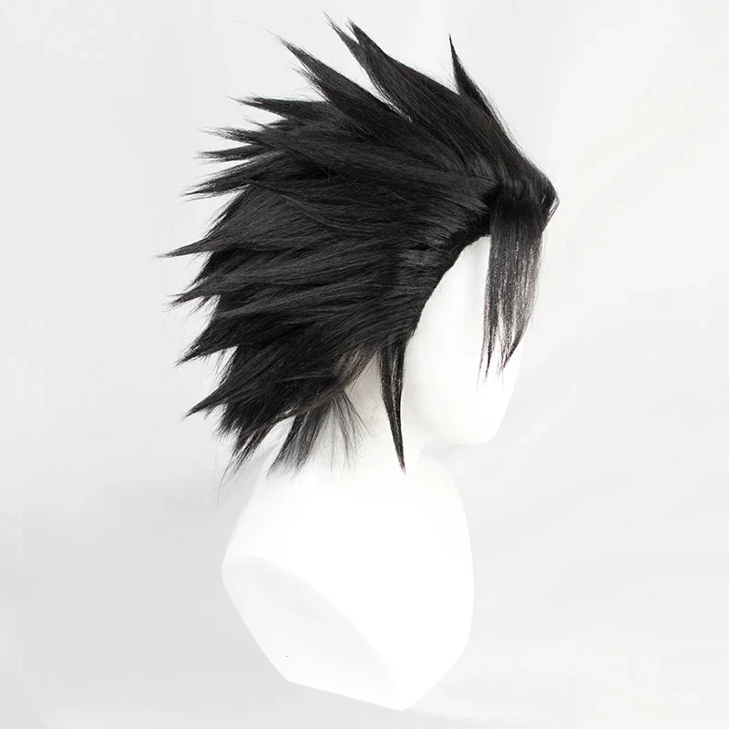 Fall Fair Game Final Fantasy FF7 Short Black Heat Resistant Hair Cosplay Halloween Costume Party Wig + Free Wig Cap