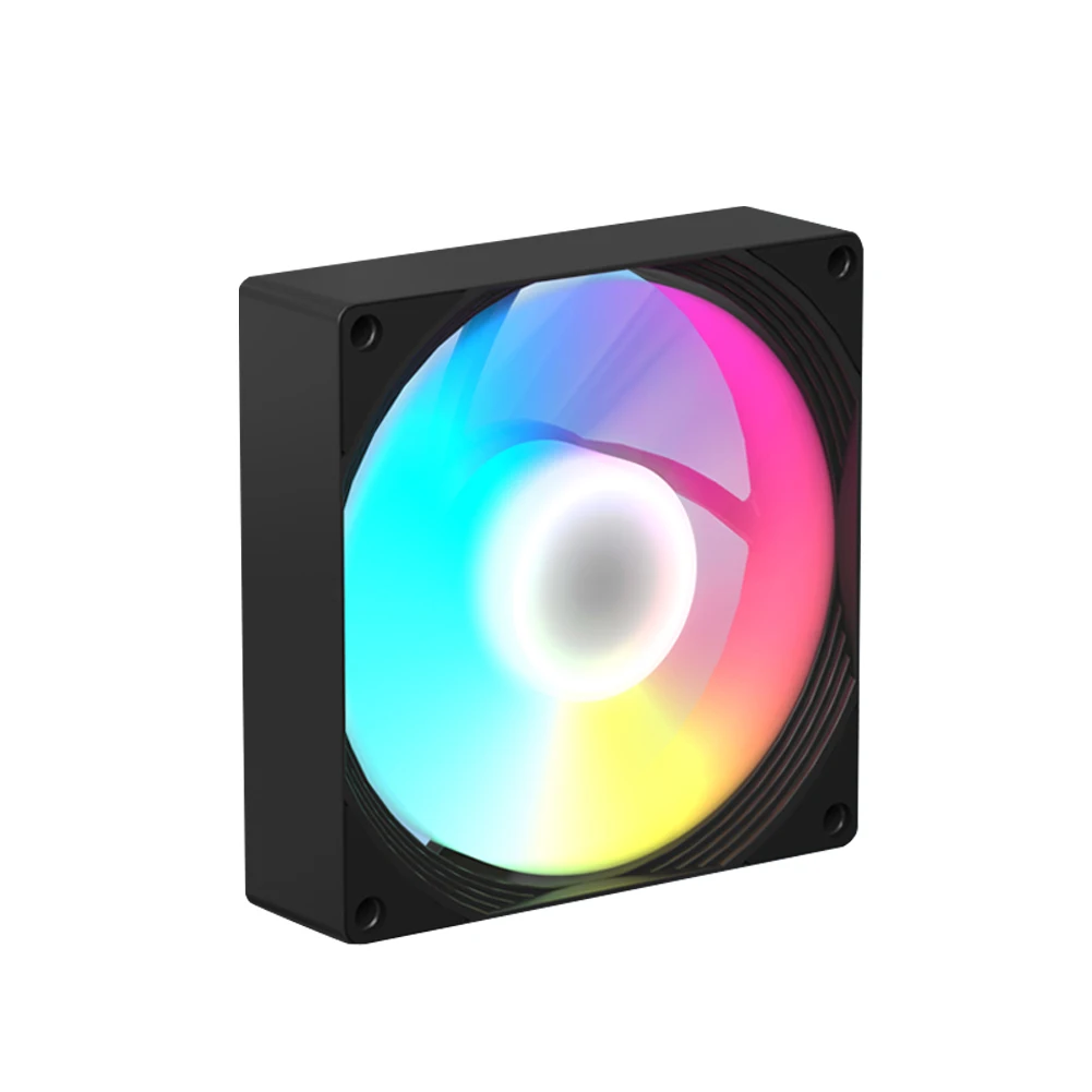 9 cm leiser PWM-Computerlüfter, 800–1800 U/min Geschwindigkeit, leiser Lüfter, 4-poliger RGB-PC-Lüfter für Computergehäuse und Flüssigkeitskühler