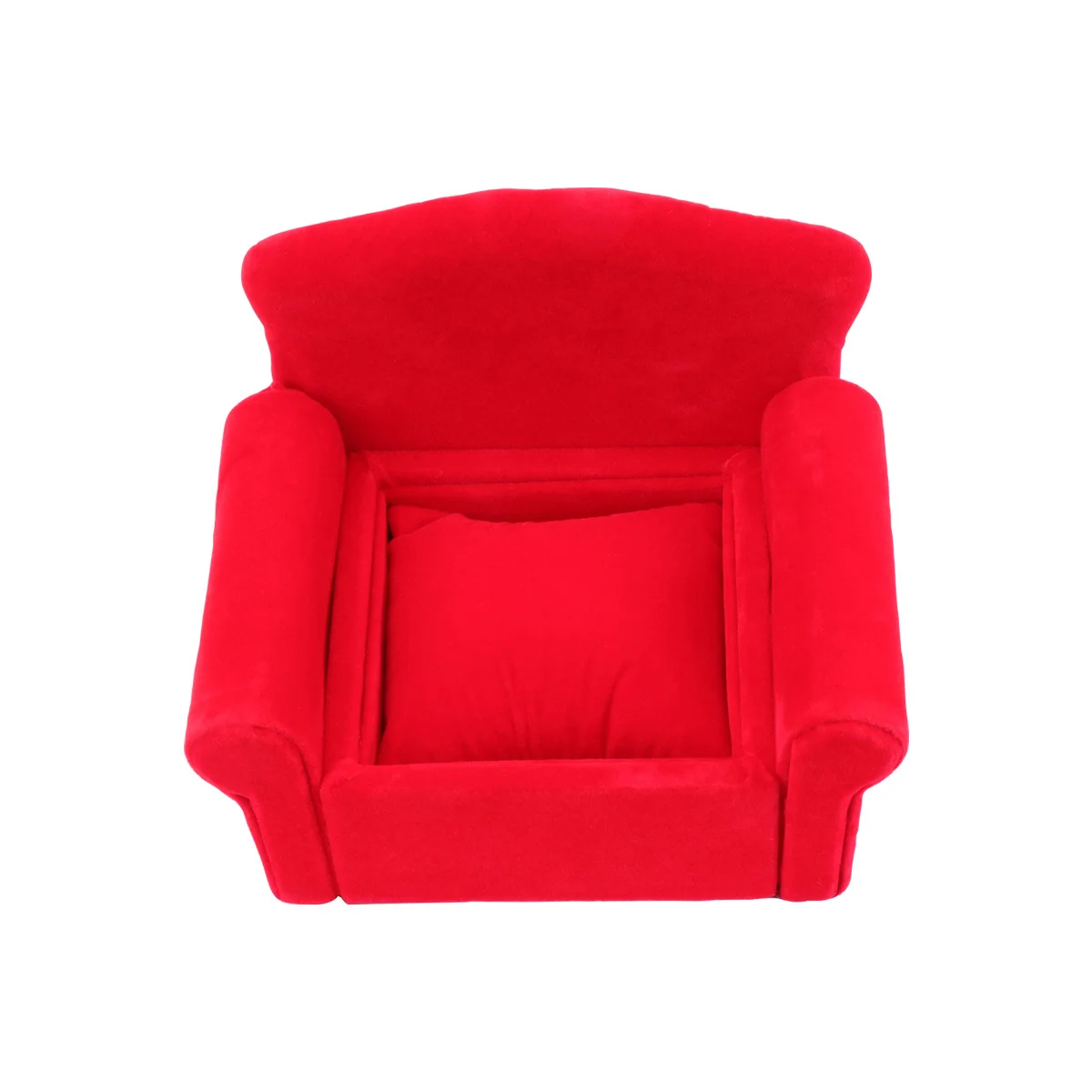 

1Pcs Watch Box Delicate Sofa Shape Red Jewelry Organizer Elegant Display Rack for Bracelets Wristwatch Storage