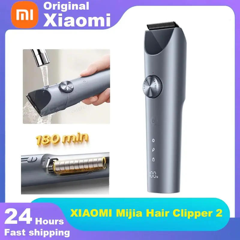 XIAOMI Mijia Hair Clipper 2 Men Sideburns Electric Shaver Wireless Hair Cutting Trimmer Barber Cutter