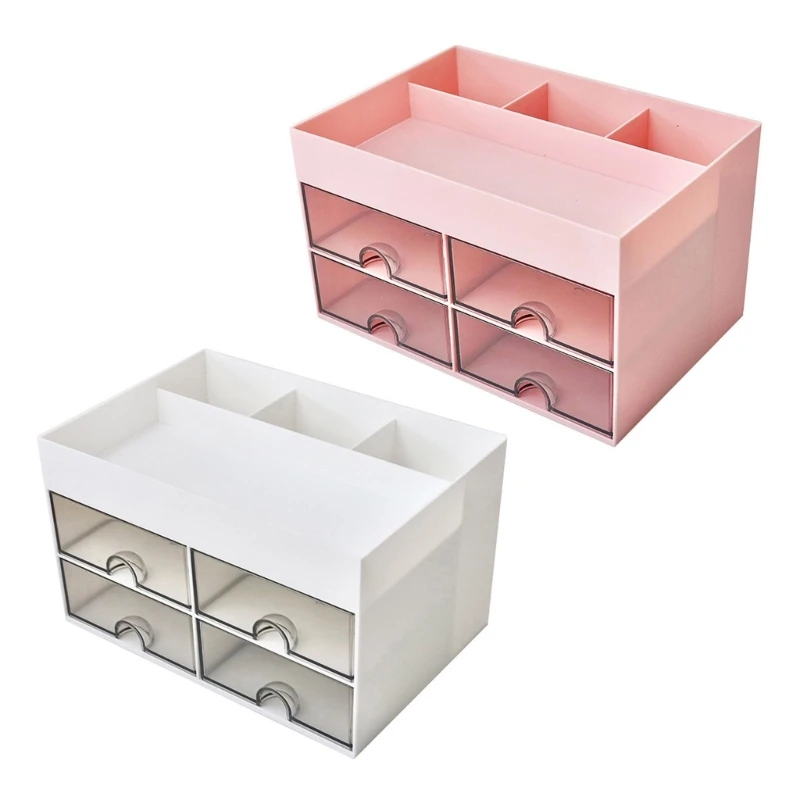 

Practical Desk Storage Box Drawer Desktop Stationery Jewelry Storage Box Makeup for Girls Y3NC