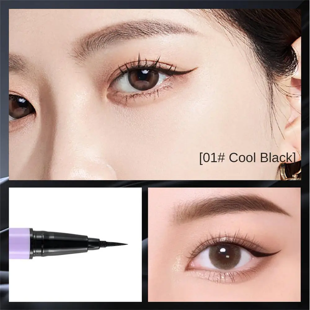 Black Liquid Eyeliner Long Lasting Waterproof EyeLiner Quick Drying Not Bloom Natural Eyeliner Liquid Pen Cosmetic Tools