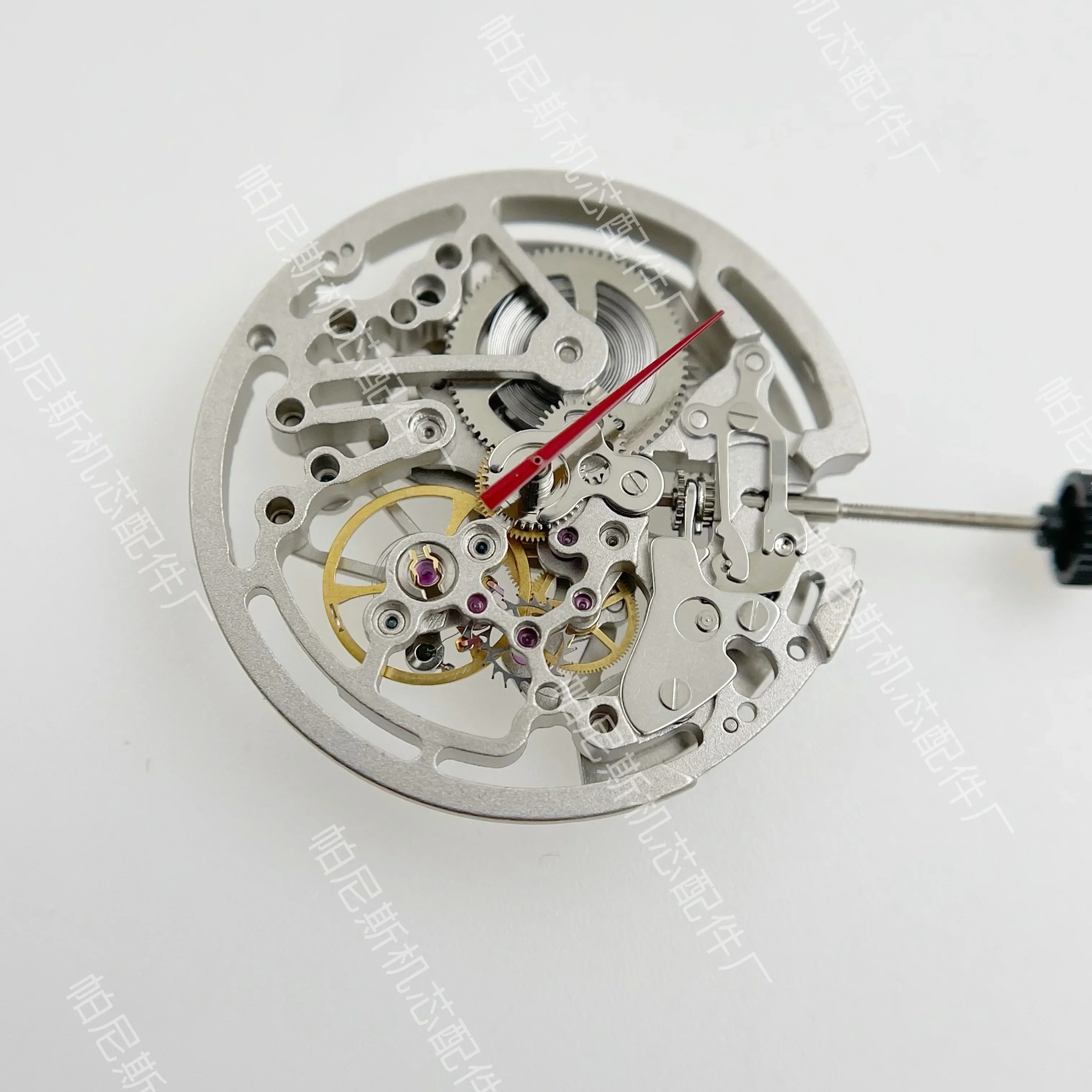 تيانجين النورس ST1646 الحركة الميكانيكية المجوفة TY2809 التلقائي الهيكل العظمي آلية ذاتية الملء ساعة استبدال أجزاء
