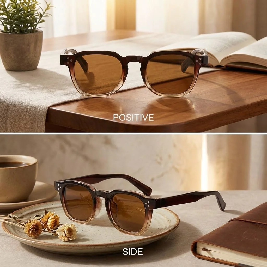 

Солнцезащитные очки с полосатыми дужками и круглыми заклепками, ретро-очки с защитой от ультрафиолета, винтажные солнцезащитные очки с многоугольной оправой для женщин и мужчин