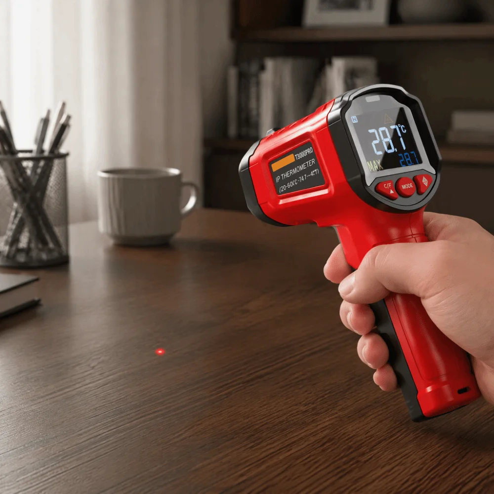 -50℃ To 600℃ Infrared Thermometer LCD Display Backlit Screen Digital Temperature Meter Non-Contact Accurate Measurement