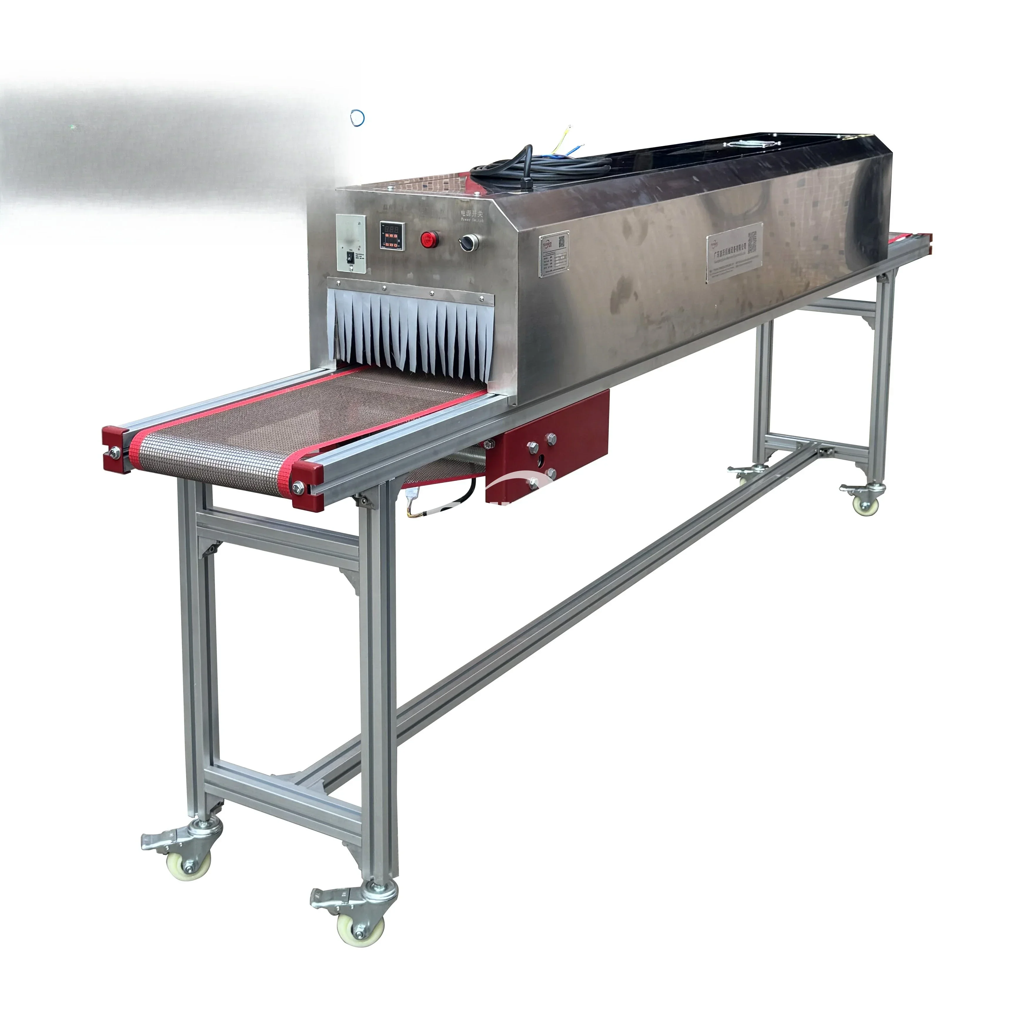Conveyer Belt Infrared Oven for the Product After Inking or Gluing Leather Tunnel Dryer Oven Machine Drying Machine for Belt