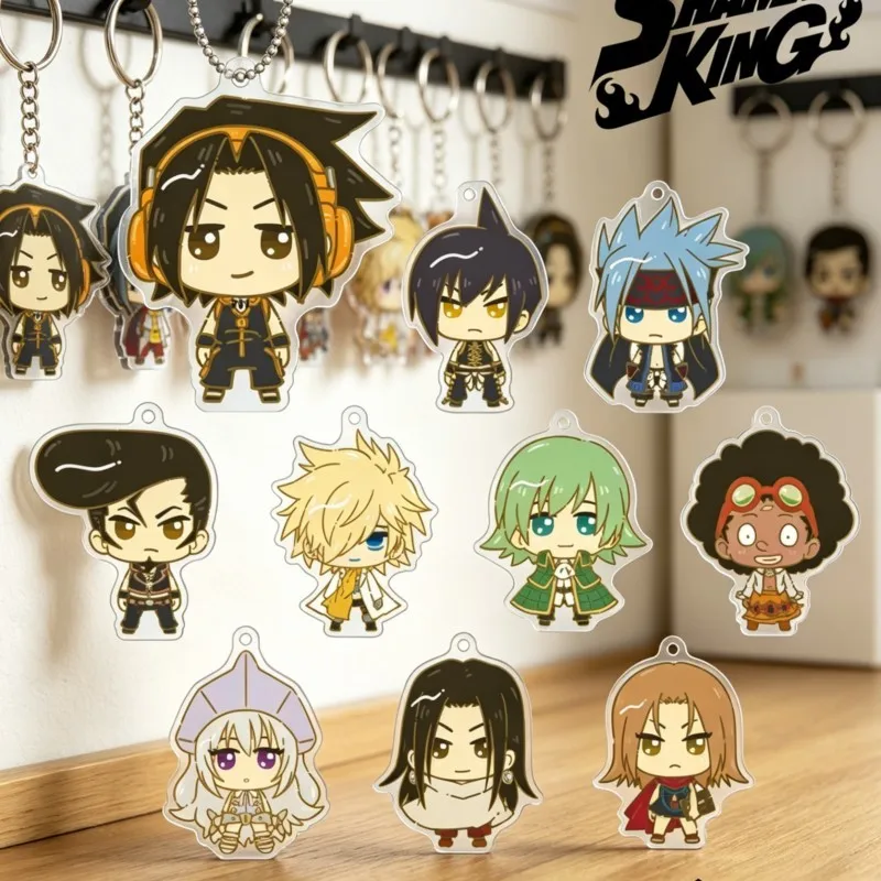 Shaman King Asakura Yoh Q-style Acrylic Pendant Keychains bag decorations Gifts For Friends cartoon character