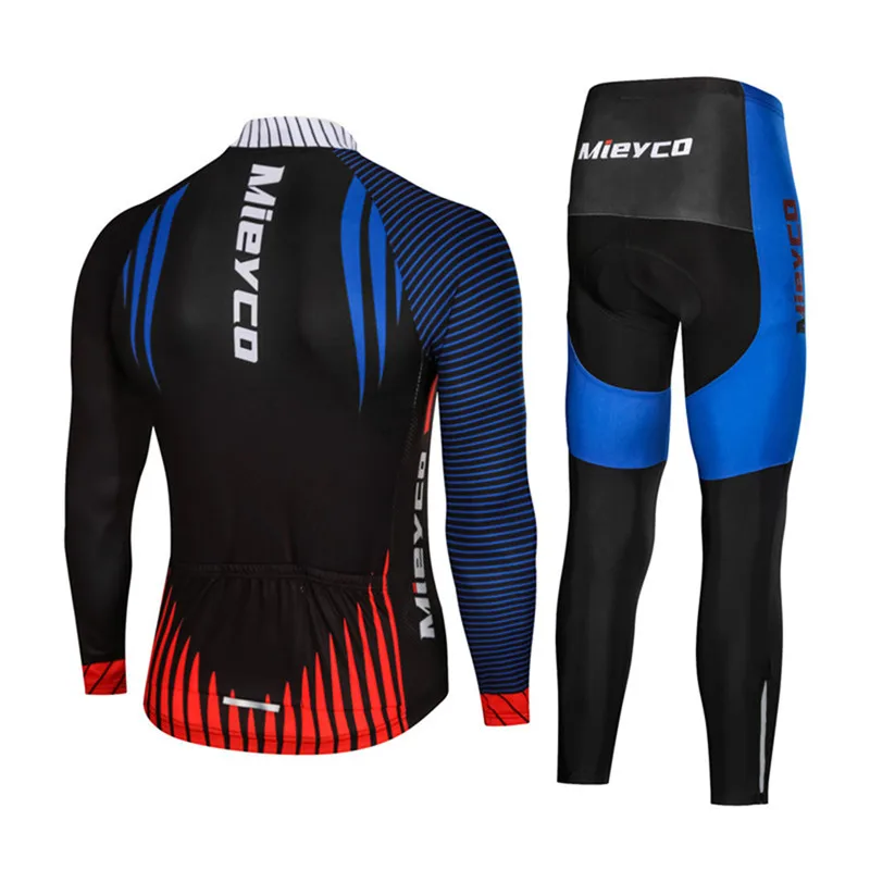 طقم جيرسي لركوب الدراجات للرجال بأكمام طويلة بدلة رياضية للطرق الخارجية ملابس ركوب الدراجات ملحقات الدراجة الجبلية زي موحد Ropa Ciclismo