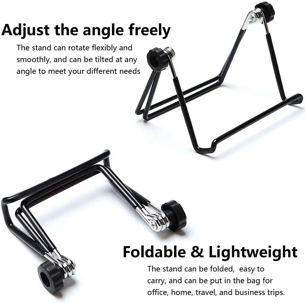 Adjustable Tablet Stand Holder, Universal Multi-Angle Non-Slip Metal phone Holder Cradle for 7 - 12.9 inch Tablet PC, Pad