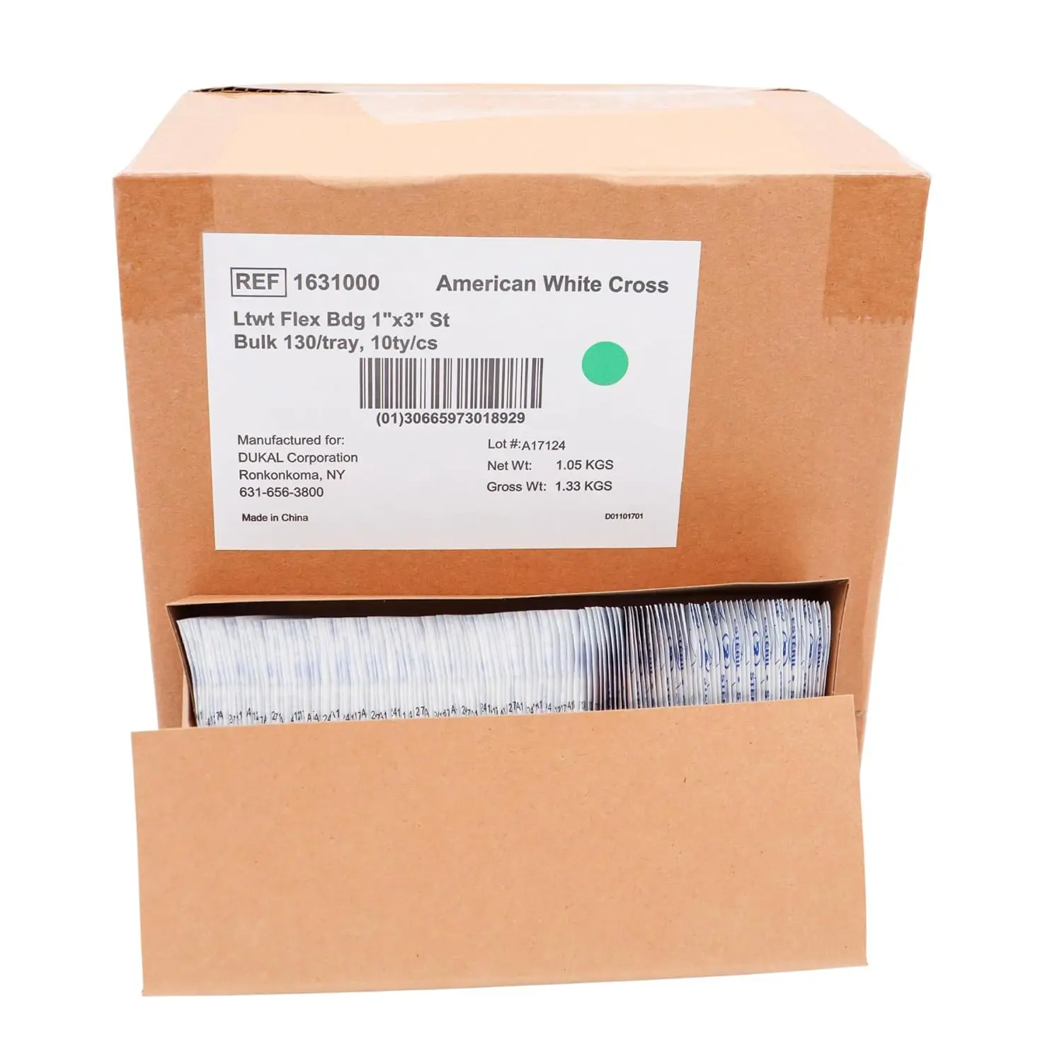 

Гибкие тканевые пластыри, 2,5 см x 7,5 см, оптовая упаковка 1300 шт., стерильные и дышащие, для аптечек первой помощи