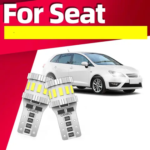 2Pcs T10 LED Bulbs For Seat Leon 1M 1P 5F Ibiza 6L 6J 6P Alhambra Altea Ateca Arona Exeo ST Mii Toledo Cordoba Clearance Lights