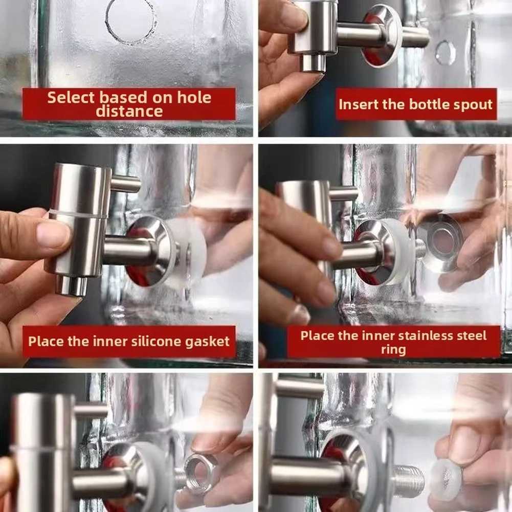Container Tap Beer Keg Tap Bar Setup Kitchen Utility 304 Stainless Steel Faucet 304 Stainless Steel Construction