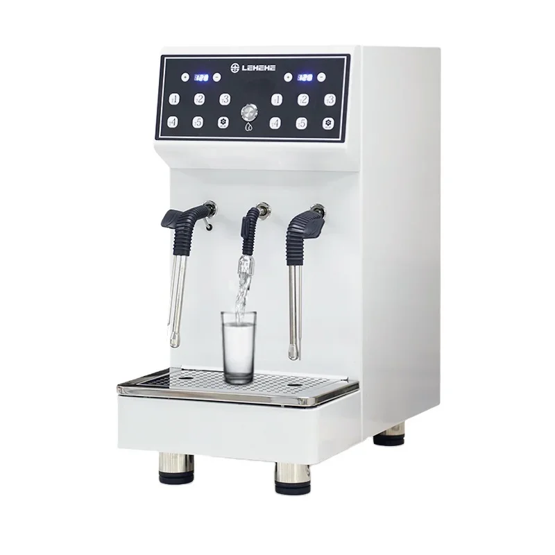 

10L Dual Steam And One Hot Water Commercial Fully Automatic Tea And Coffee Shop Equipment Steam Milk Frother