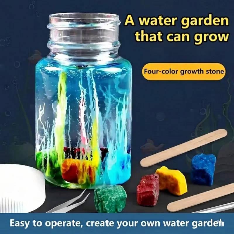 STEM Science Educational Kit, Magic Crystal Garden Growth Stones, Laboratory Experiment Tool for Kids, Classroom Teaching Tools