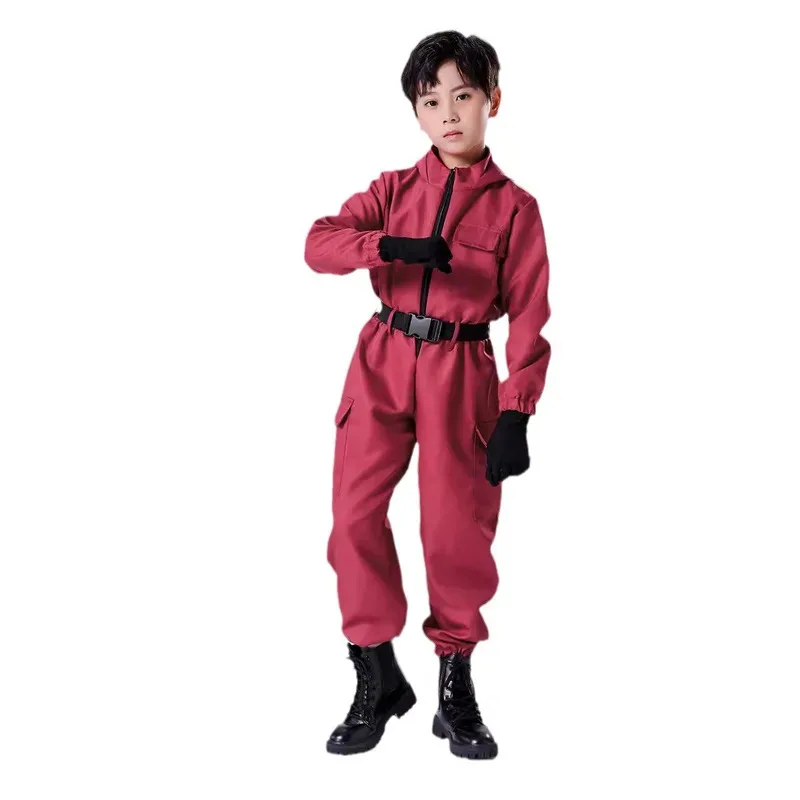 أزياء تنكرية مخصصة ملابس الأطفال بذلة حمراء للرجال والنساء سراويل تقليدية أداء المسرح أزياء الهالوين؛ 6