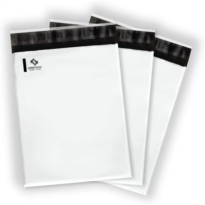 10x13 Poly Mailers Self Sealing Shipping Envelopes CPB68 Waterproof Postal Bags (White,10x13 of 1000)