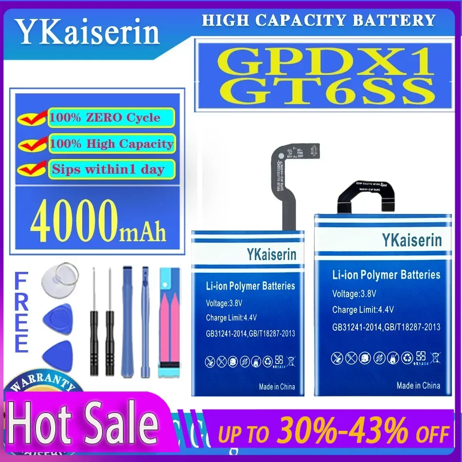 

YKaiserin 1850mAh/4000mAh Replacement Battery GPDX1 GT6SS For HTC Google Pixel Fold