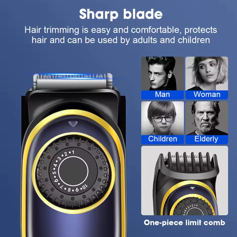 HIENA 고품질 Usb 이발사 방수 무선 헤어 트리머 전기 무선 전문 헤어 클리퍼