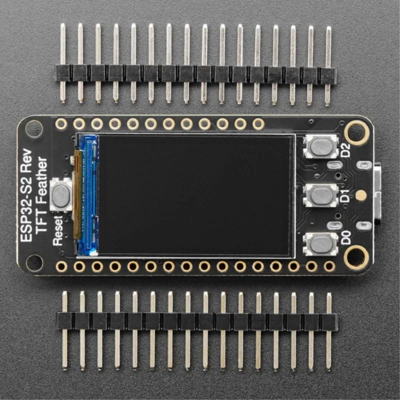 Adafruit 5345 ESP32-S2 Reverse TFT Feather Development Board 1.14 inch IPS color screen WiFi IoT board