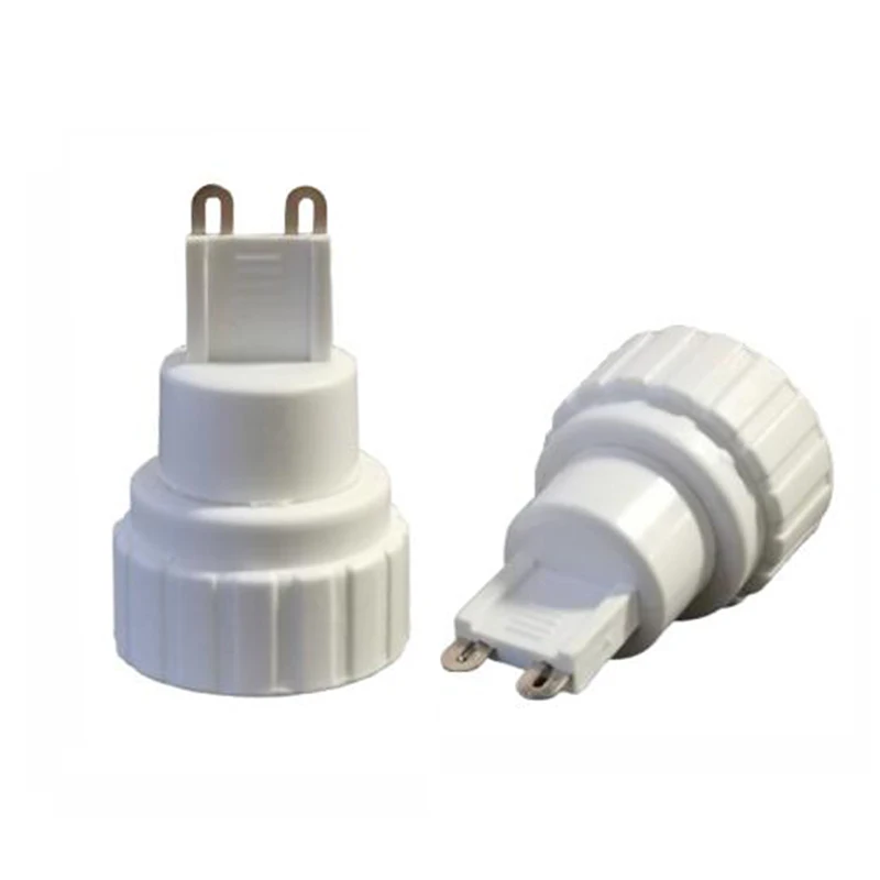 1PCS G9 to MR16 Ceramic Base Light Lamp Holder Converter Screw Bulb Socket Adapter LED Saving Light Halogen Lamp Base White