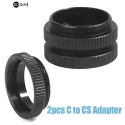 2pcs C-MOUNT 5MM Extension Tube Adapter C-CS Mount Adaptor Spacer Ring For CCTV Lens