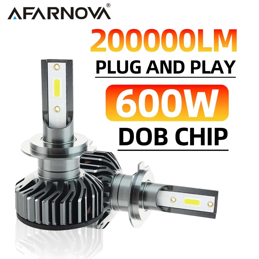 600W H4 H11 LED Car Headlights 200000LM Canbus No Error DOB Chips H1 H3 5202 9004 9007 9005 H4 H13 Led Light Fog Lamps 12V