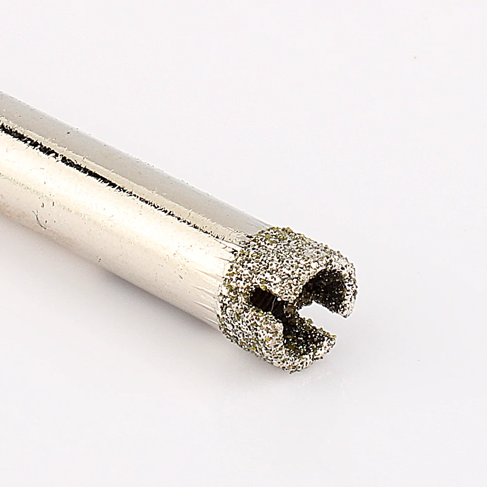 Diamond Grit Diamond Hole Saw Electroplated Surface Side Opening Diamond Drill Bit Round Shank Glass Hole Saw Tile Installation