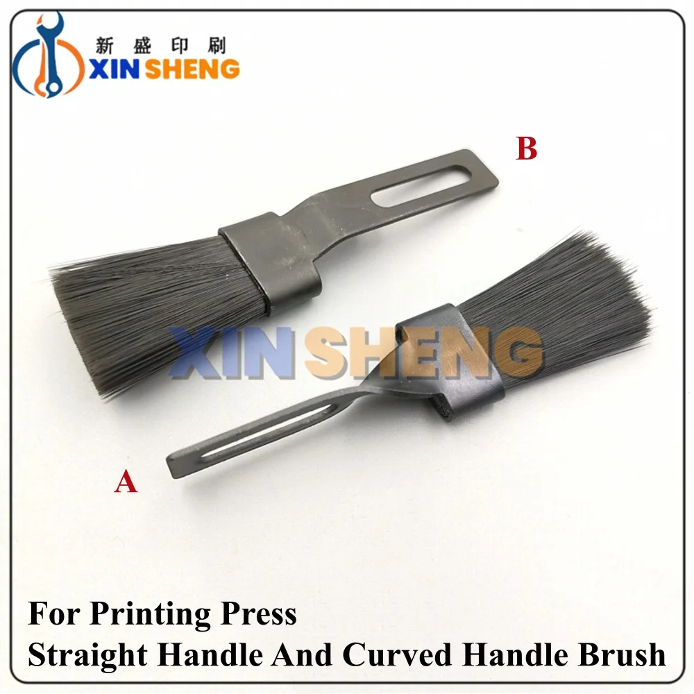 Best Quality For Heidelberg, Roland, Komori, And KBA Printing Presses: Straight Handle And Curved Handle Brush