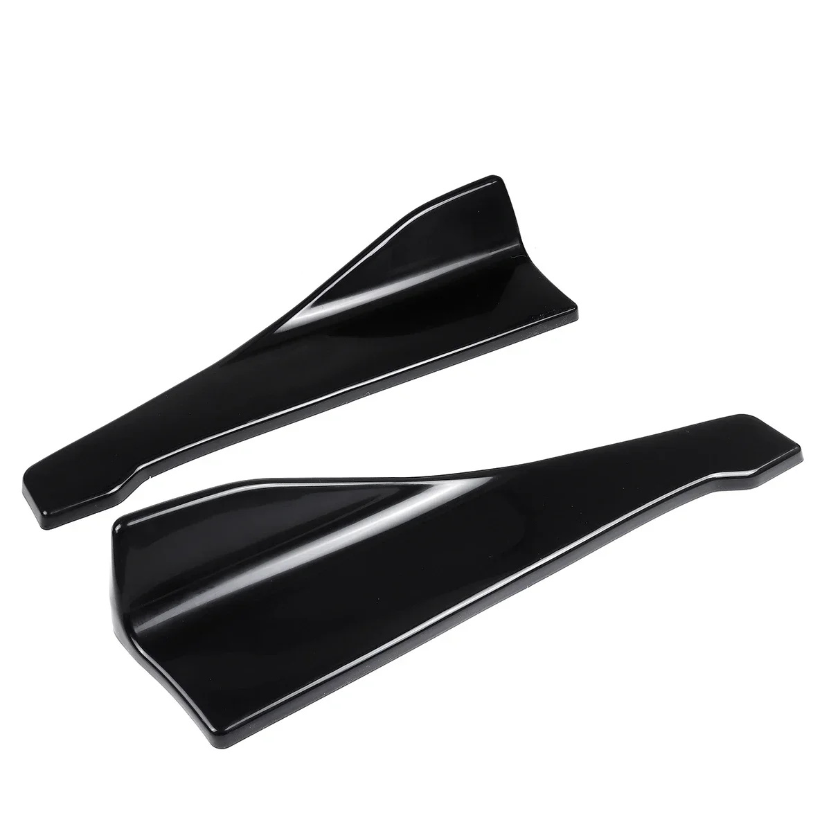 2PCS Universal For BMW E60 E61 5 Series 2004-2010 Rear Bumper Lip Side Skirt Splitter Winglet Canards Sticker Car Accessories