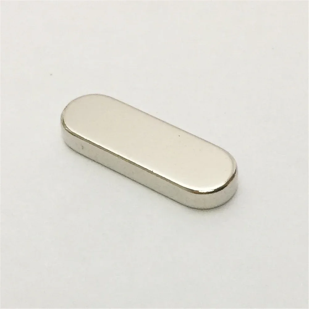 20PCS Neodymium Magnet Rare Earth Block Magnets With Round Edge Silver Casual Special Shape Magnetic Materials 19.05x6.35x2.54mm