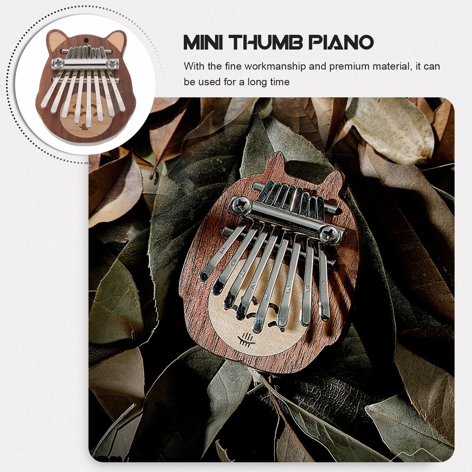 

Thumb Kalimba Finger Piano Portable Pianos Mini Functional Instruments Small Hand Musical Toy for Kids