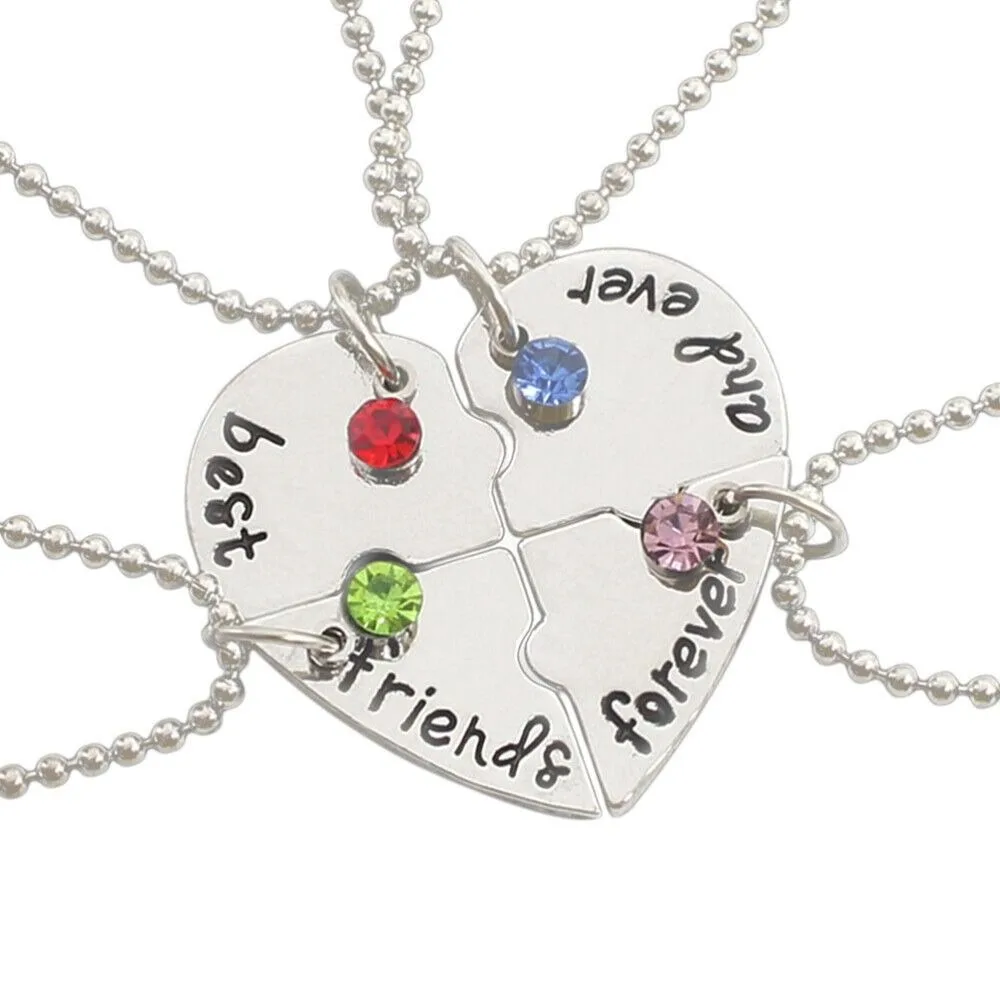 Friendship Necklaces 4 Bff Necklace Womens Necklace Love Necklace