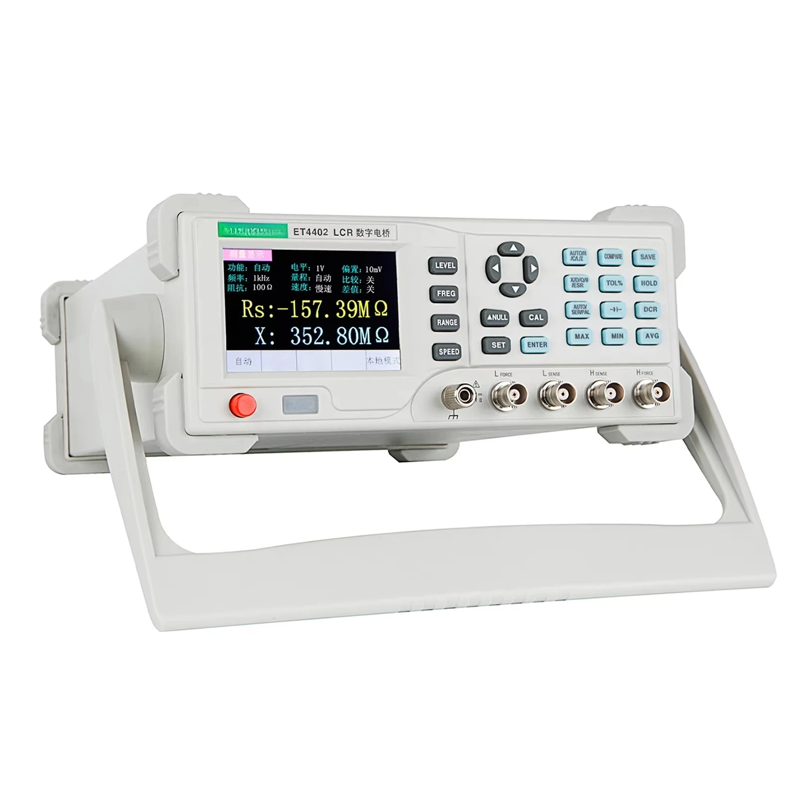 ET4402 Desktop LCR Meter LCR Tester Inductance Capacitance Meter for Measuring 20KHz 12 Fixed Frequencies