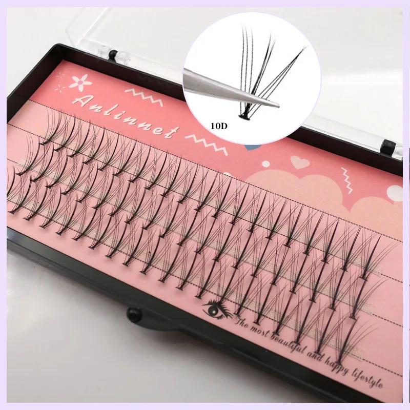 Sandwich eyelashes Individual Lashes Lashes M Shape Fish Tail False Eyelashes Fairy Extension Pre Fan Russian Volume Soft Natura