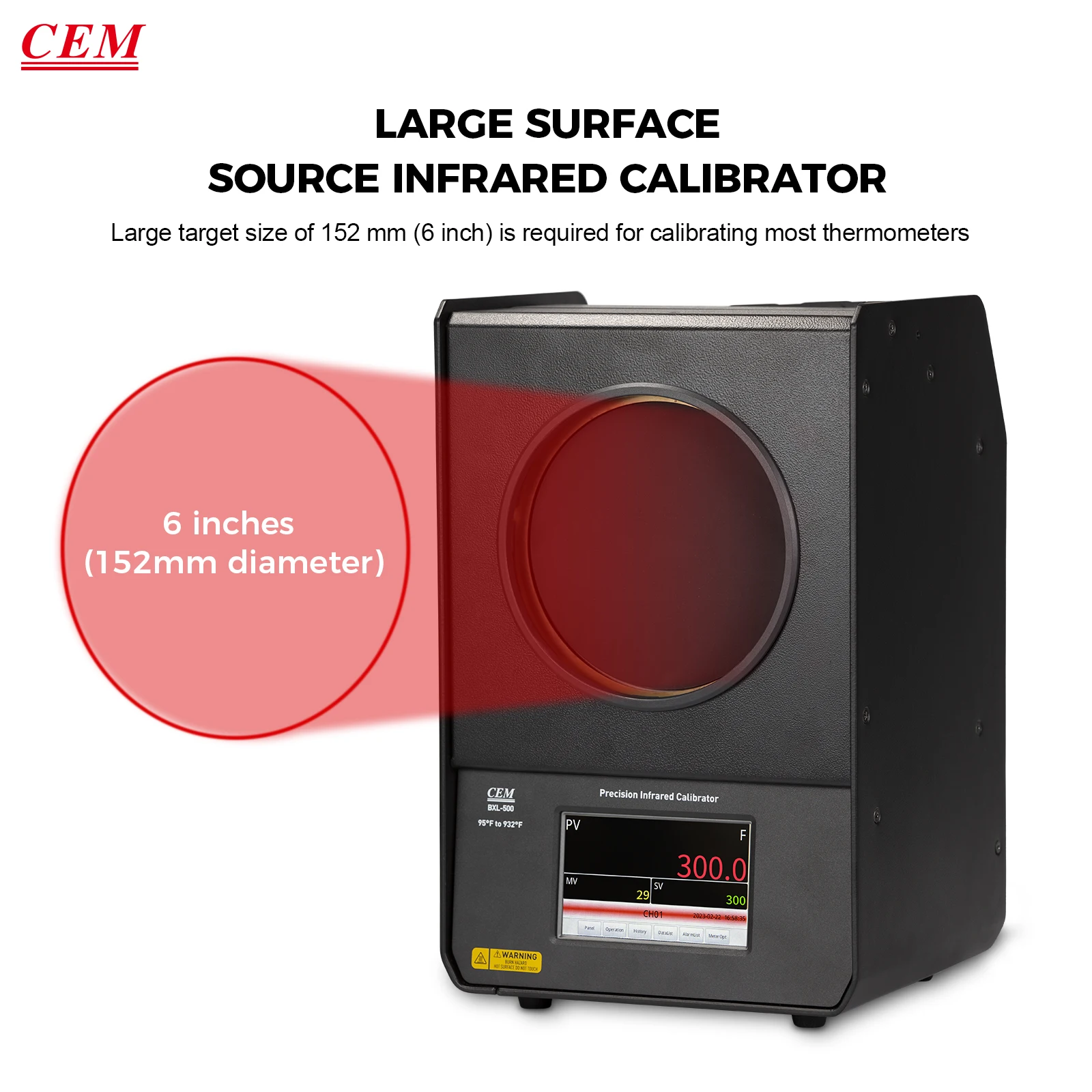 CEM BXL-500 Precision Infrared Calibrator Temperature Instruments for Accurate Reliable Performance 35℃ 500℃ 30 Minutes Max
