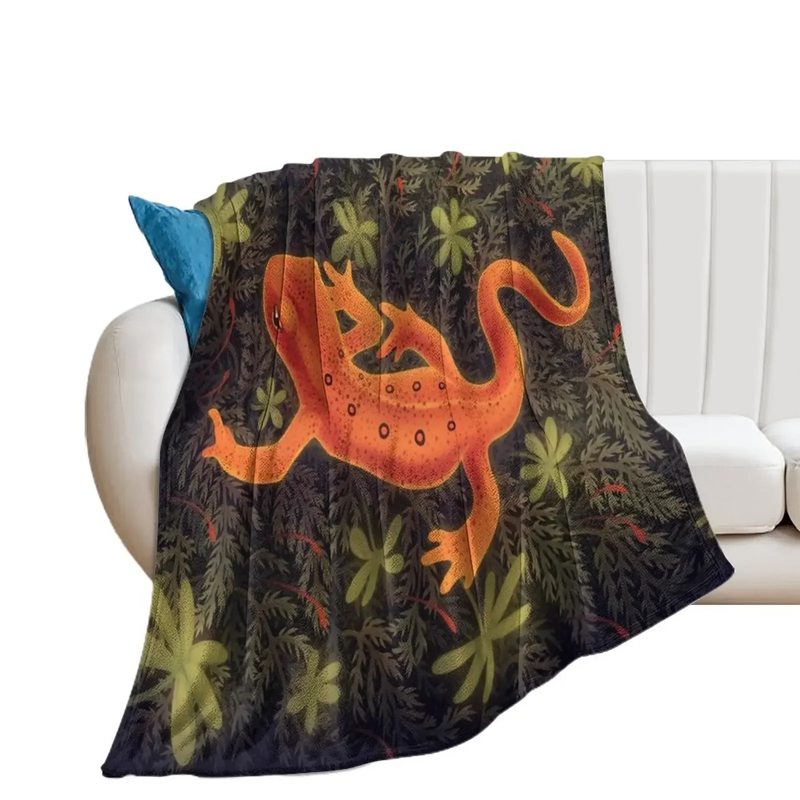 Red Spotted Newt Throw Blanket Blankets For Sofas Hairys Blankets